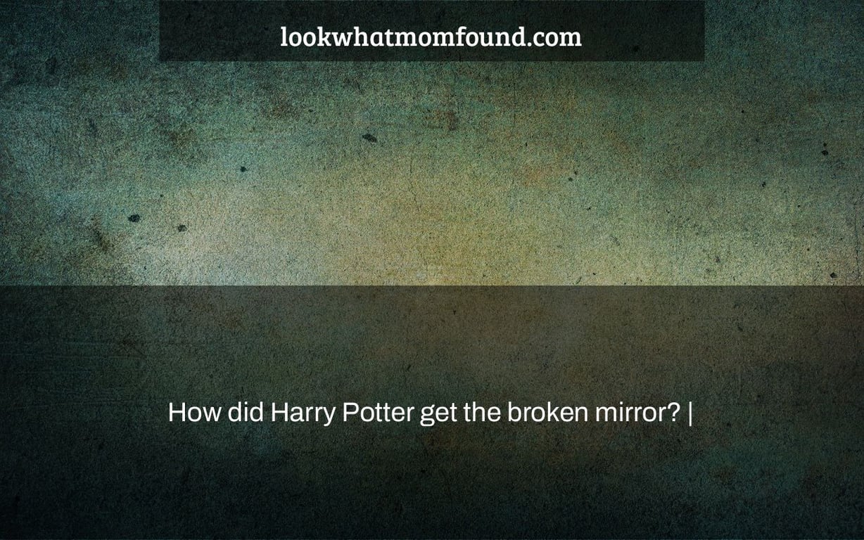 How did Harry Potter get the broken mirror?