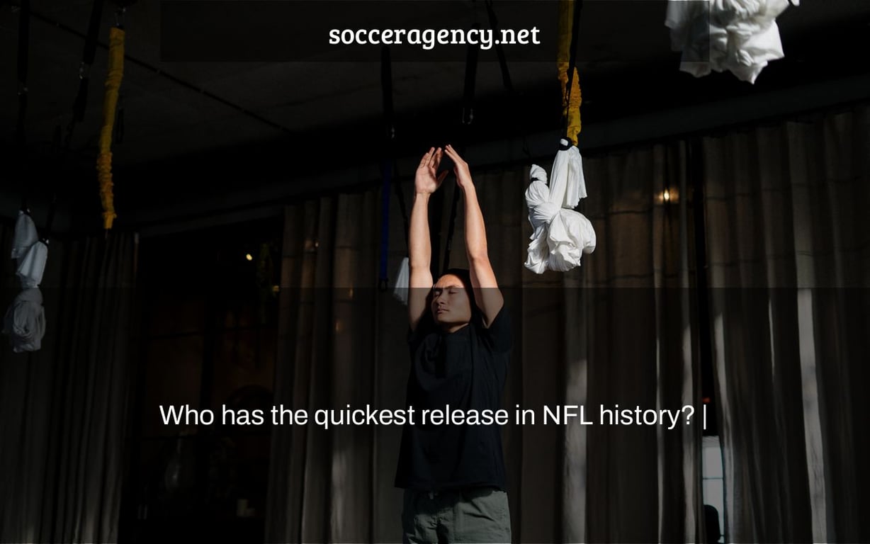 Who has the quickest release in NFL history? |