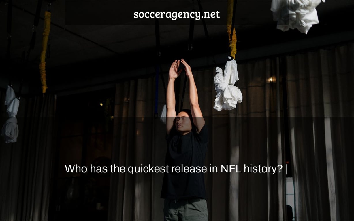 Who has the quickest release in NFL history? Soccer Agency