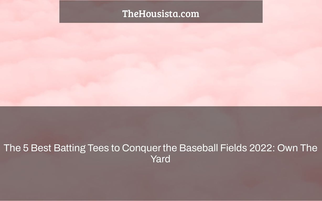 The 5 Best Batting Tees to Conquer the Baseball Fields 2022: Own The Yard