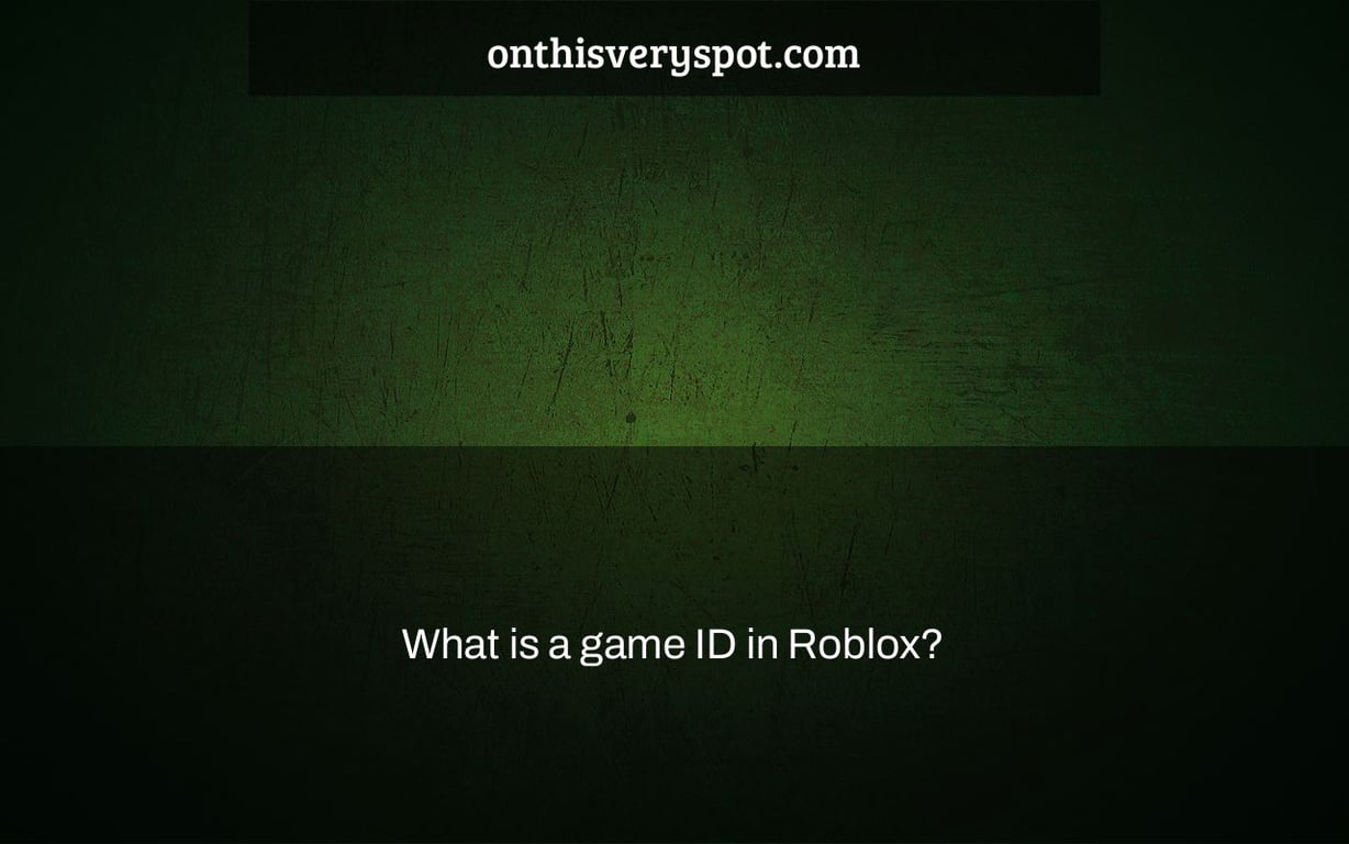 What is a game ID in Roblox?