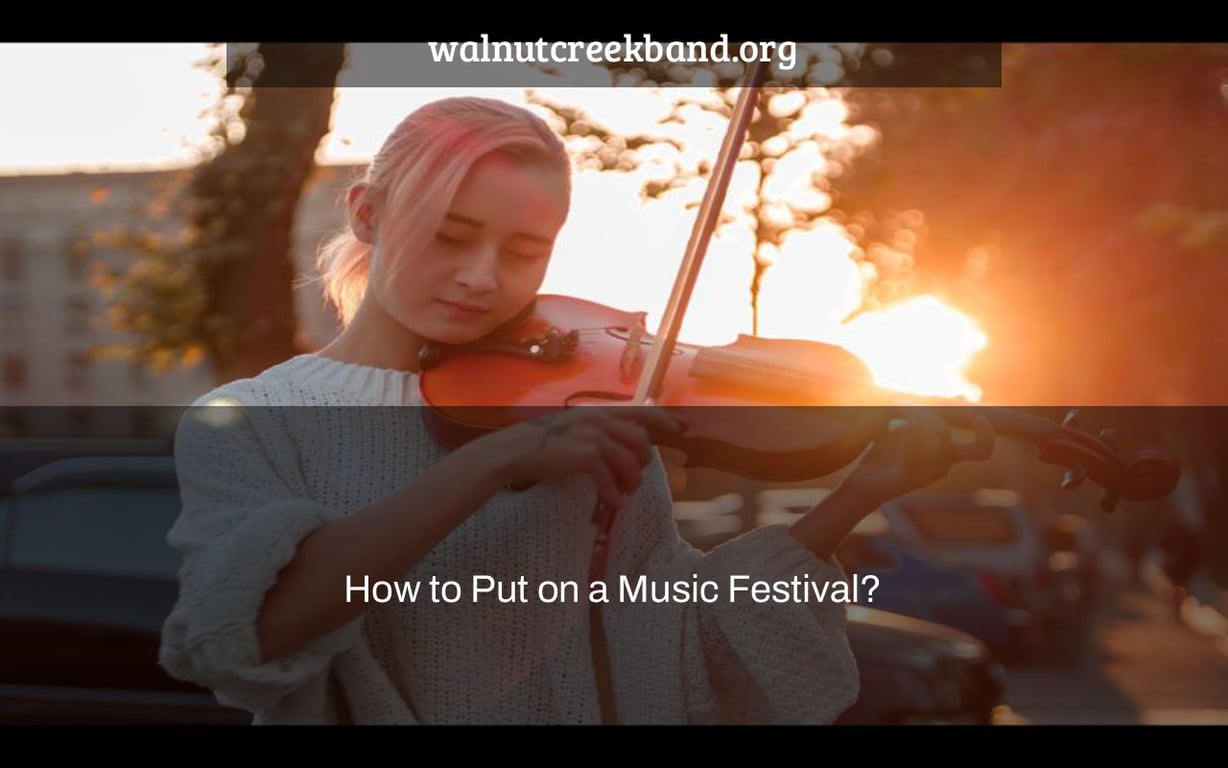 How to Put on a Music Festival?