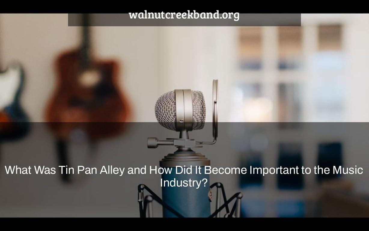 What Was Tin Pan Alley and How Did It Become Important to the Music Industry?