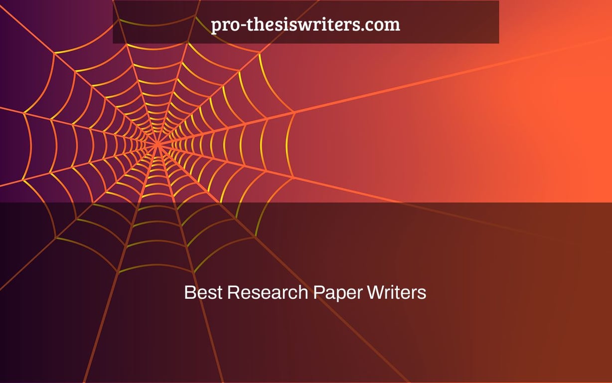 Best Research Paper Writers