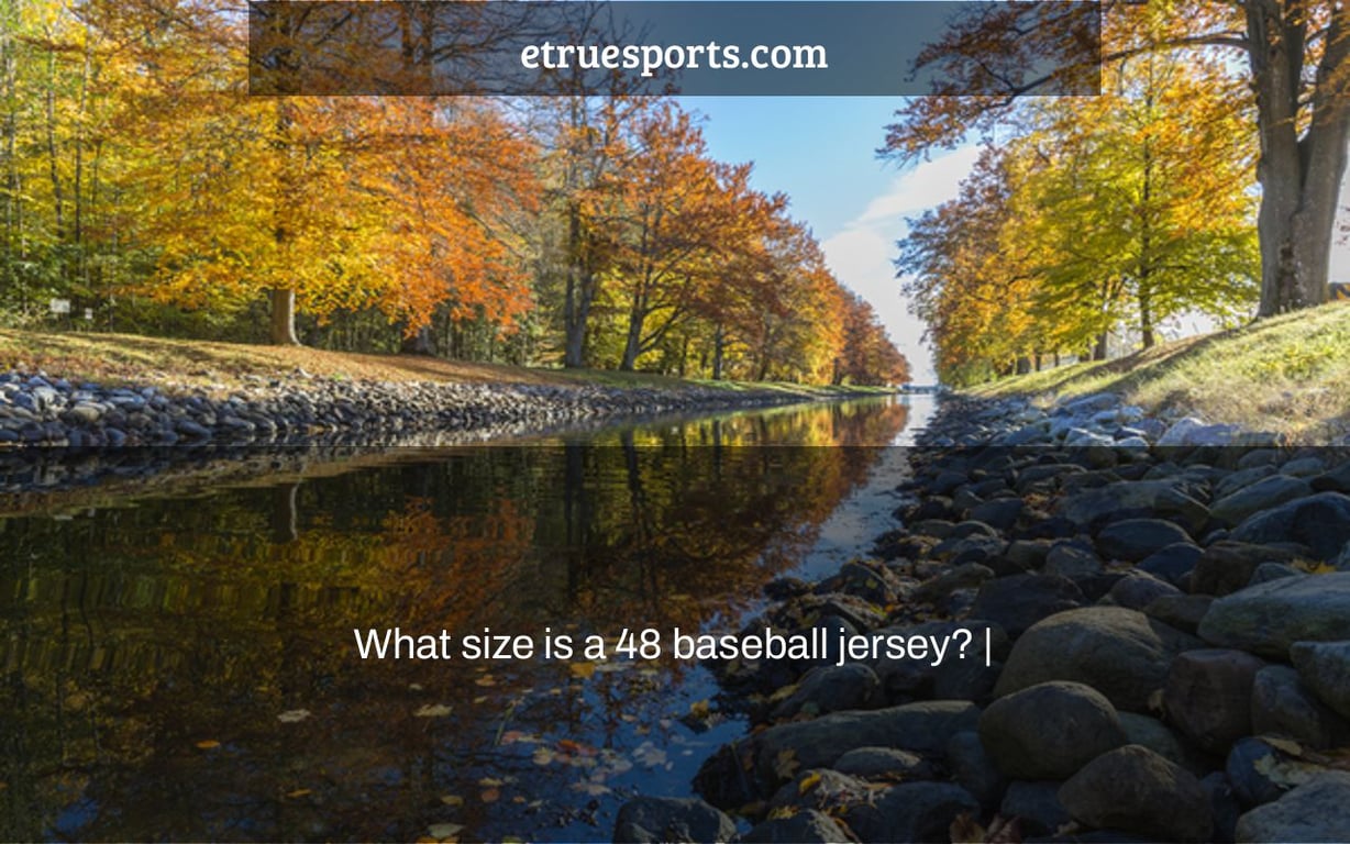 What size is a 48 baseball jersey? |
