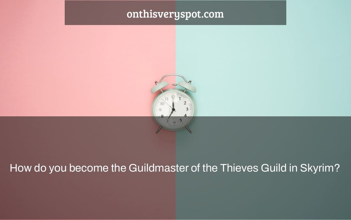 How do you become the Guildmaster of the Thieves Guild in Skyrim?