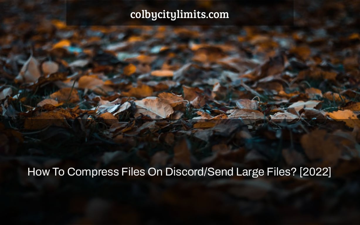 How To Compress Files On Discord/Send Large Files? [2022]