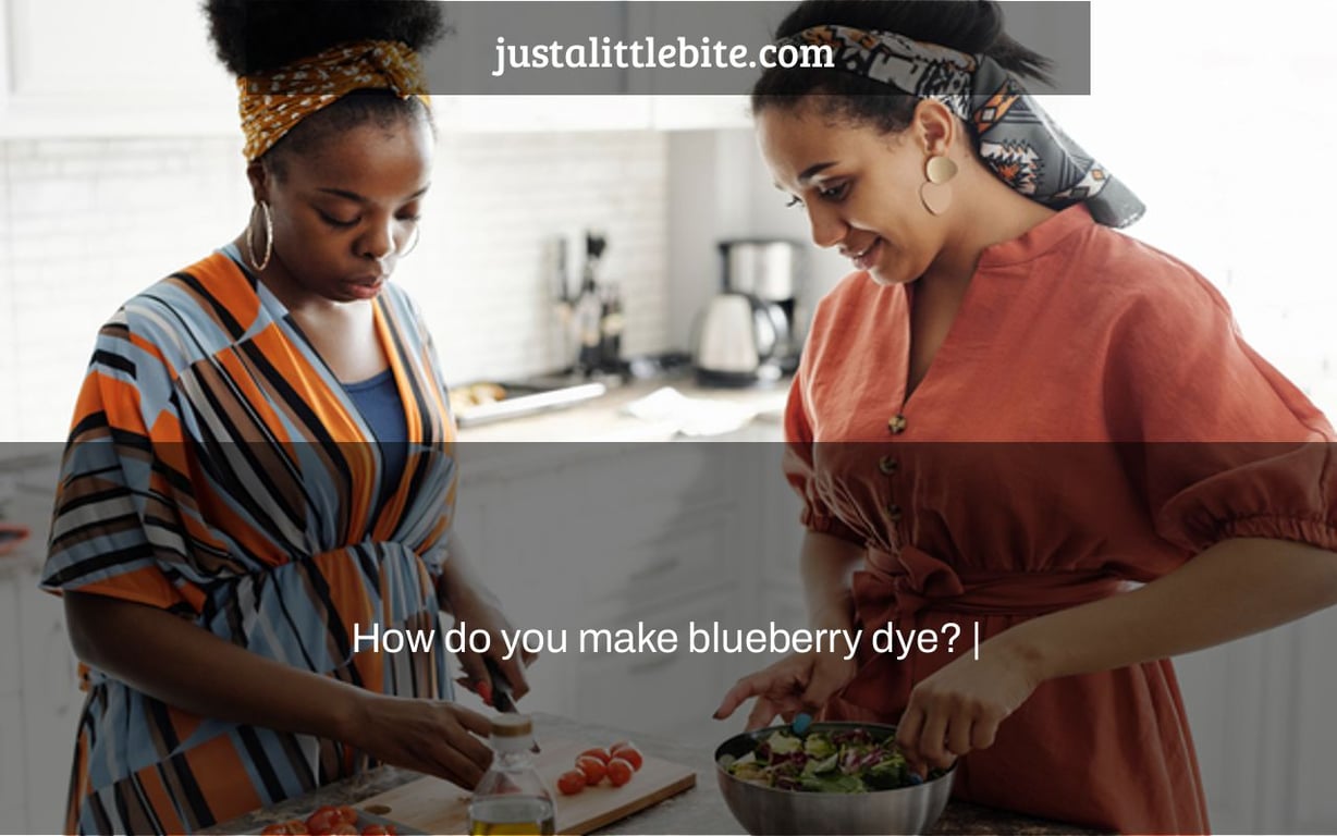 How do you make blueberry dye? |