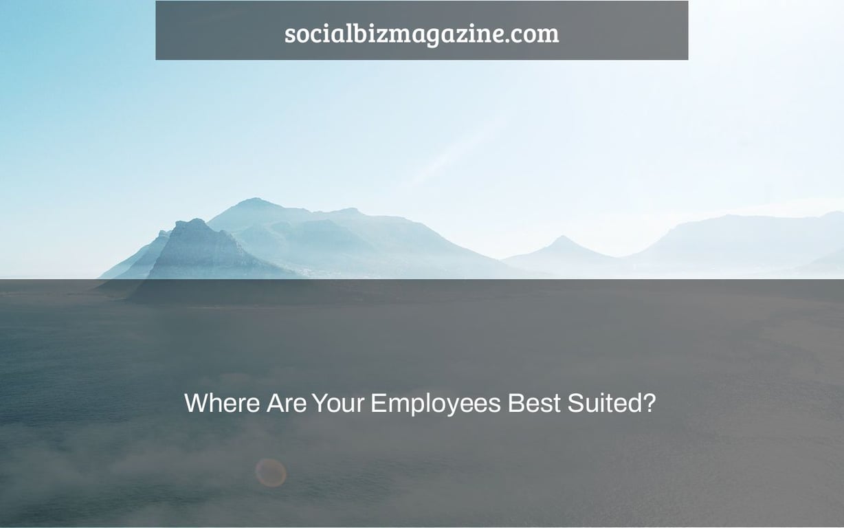 Where Are Your Employees Best Suited?