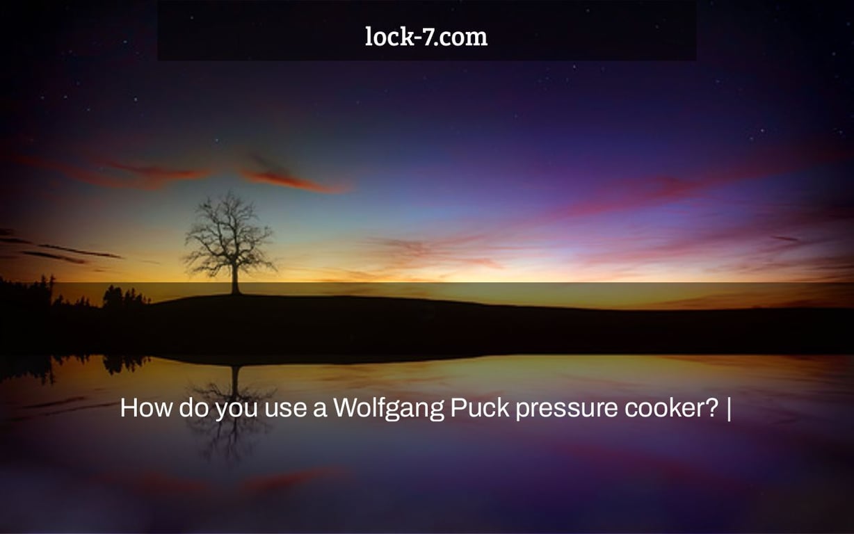 How do you use a Wolfgang Puck pressure cooker? |