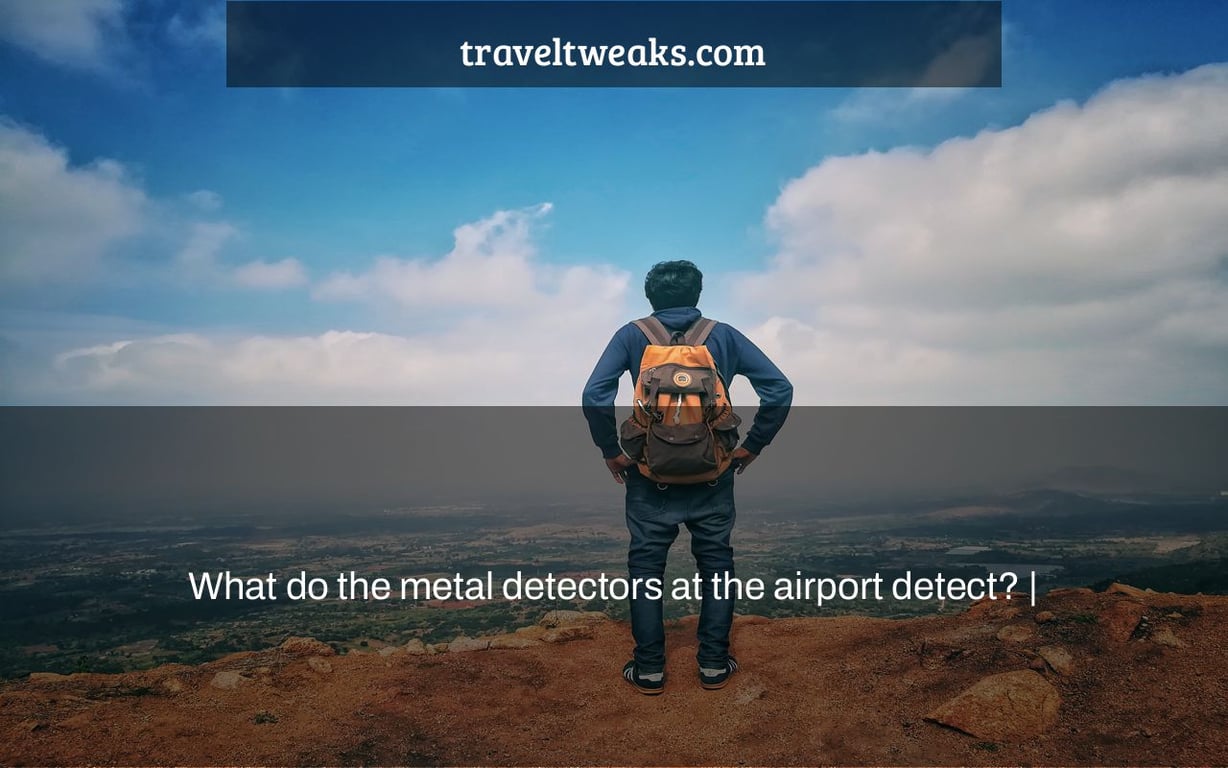 What do the metal detectors at the airport detect? |