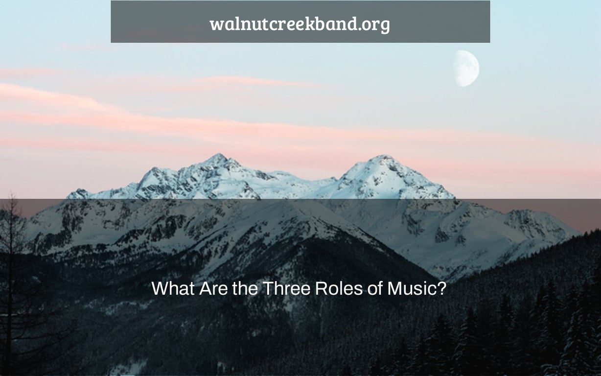 What Are The 3 Main Roles Of Music