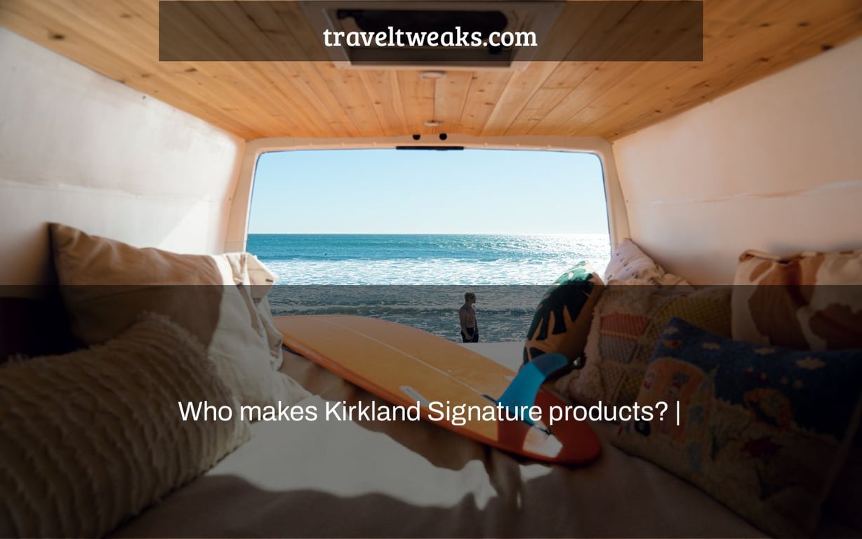 Who makes Kirkland Signature products? |