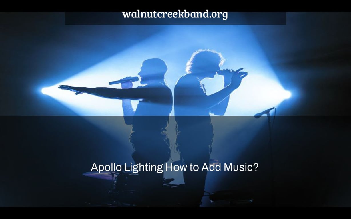 Apollo Lighting How to Add Music?