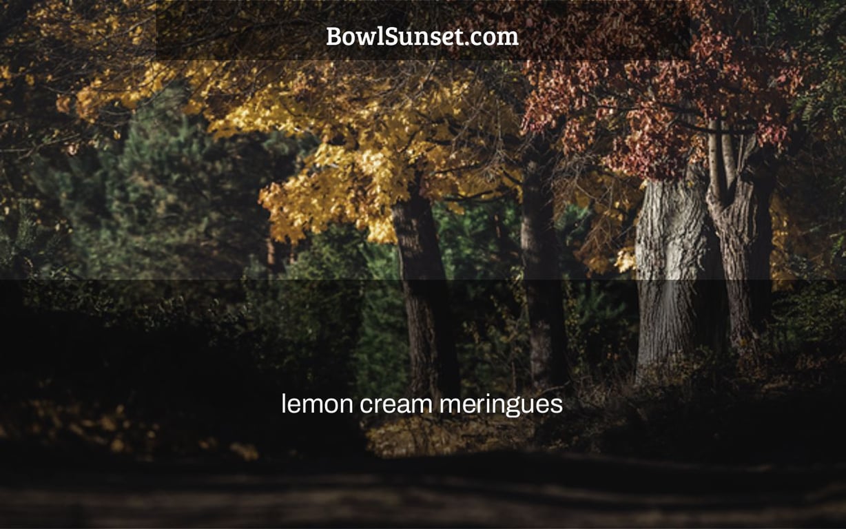 lemon cream meringues