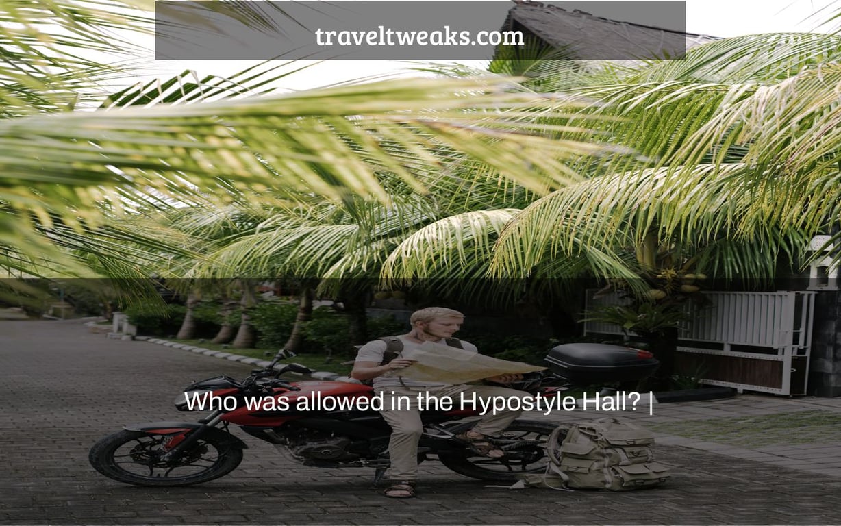 Who was allowed in the Hypostyle Hall? |