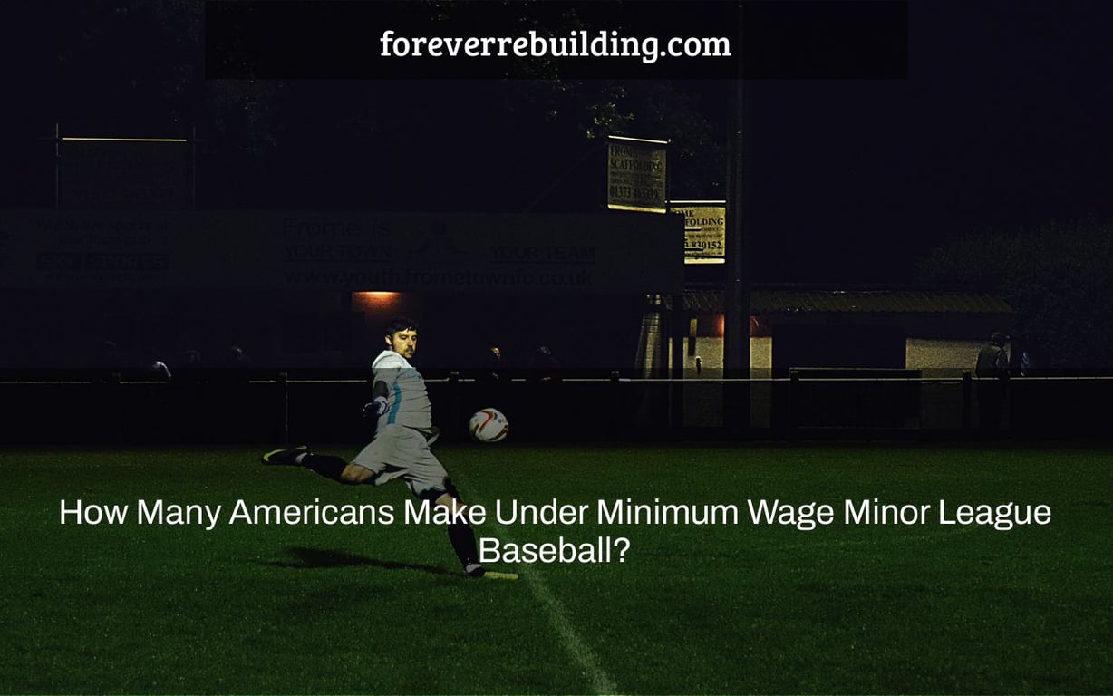 How Many Americans Make Under Minimum Wage Minor League Baseball?