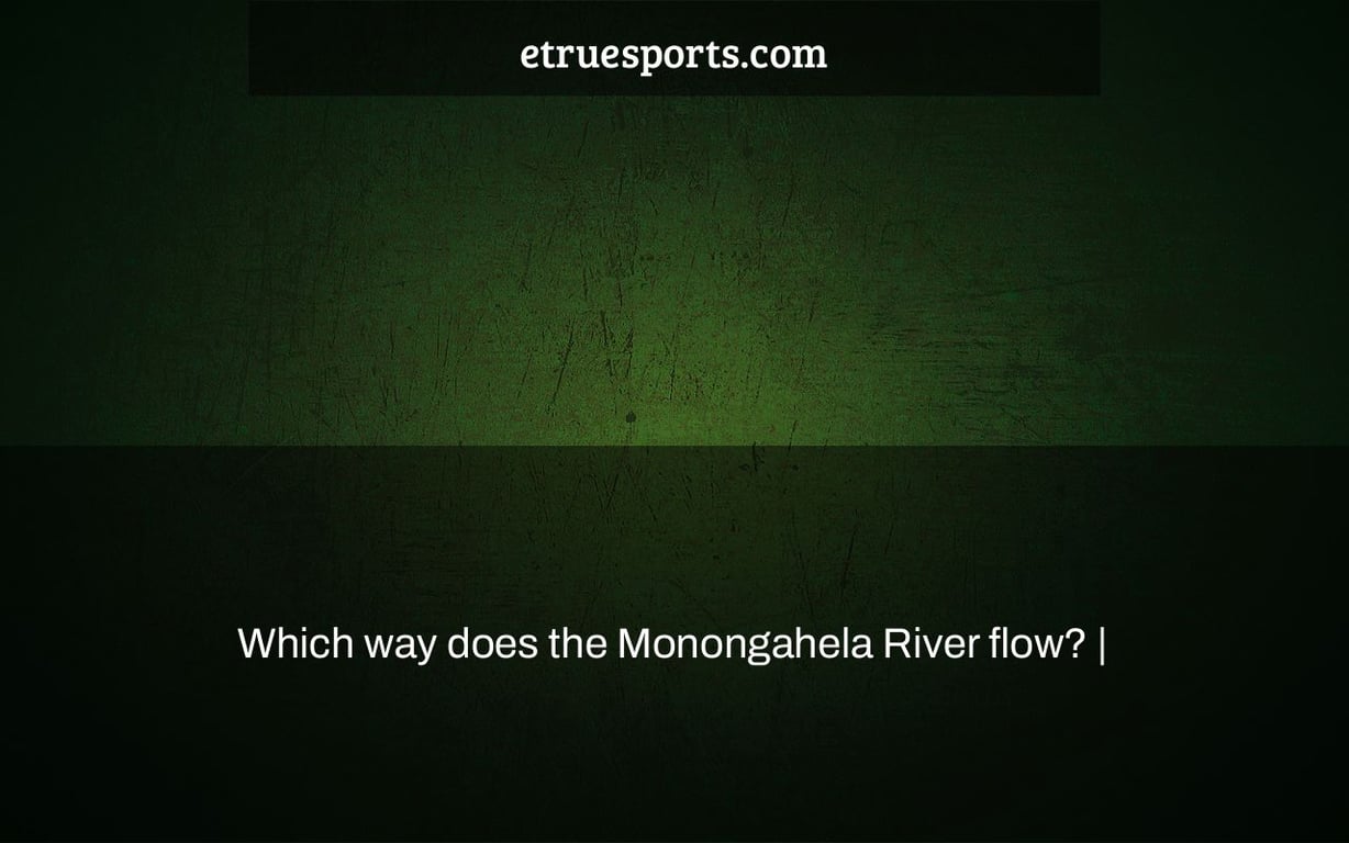 Which way does the Monongahela River flow? |
