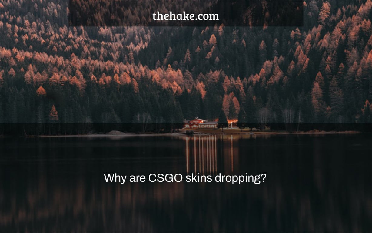 Why are CSGO skins dropping?