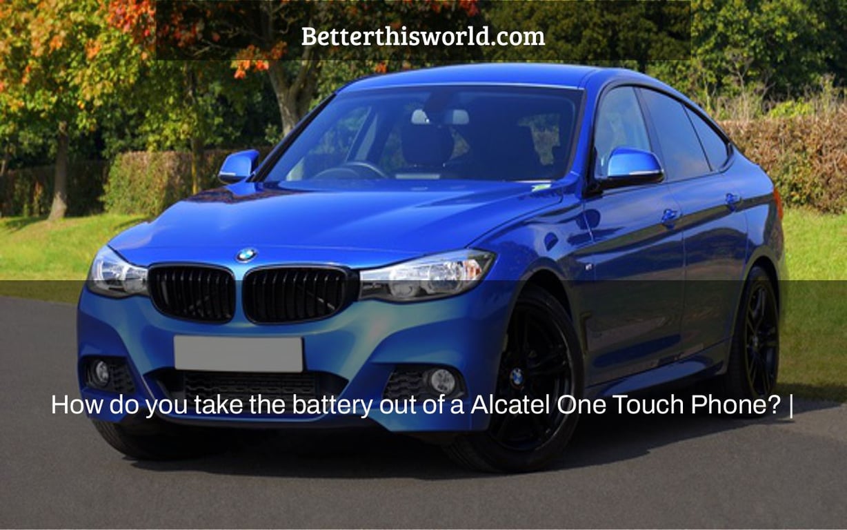 How do you take the battery out of a Alcatel One Touch Phone? |