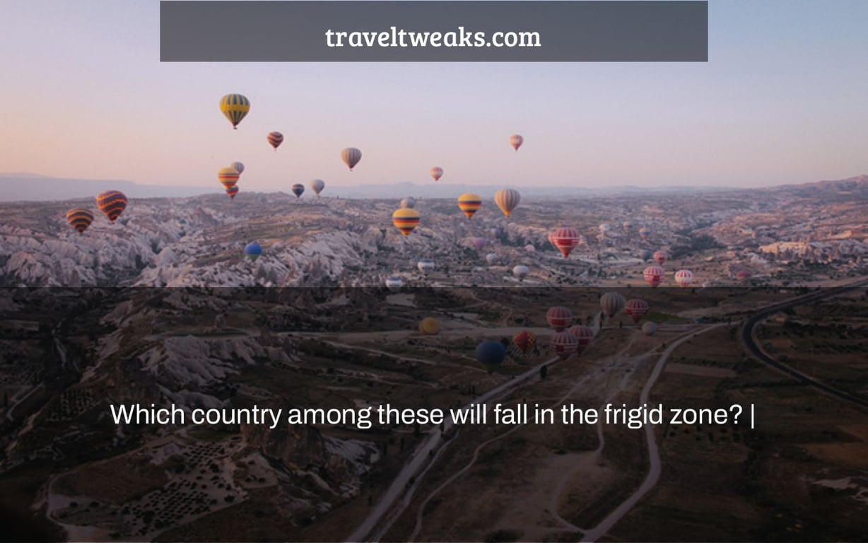 Which country among these will fall in the frigid zone? |