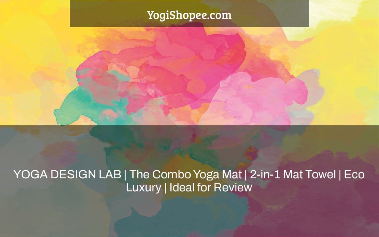 YOGA DESIGN LAB | The Combo Yoga Mat | 2-in-1 Mat+Towel | Eco Luxury | Ideal for Review