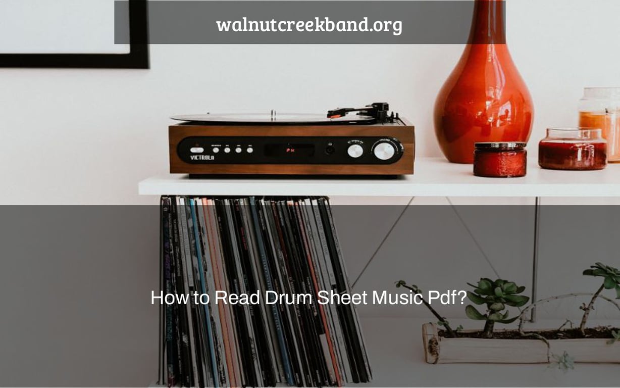How to Read Drum Sheet Music Pdf?