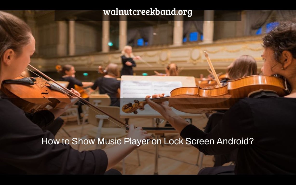 How to Show Music Player on Lock Screen Android?