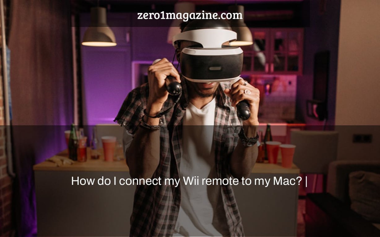 How do I connect my Wii remote to my Mac? |
