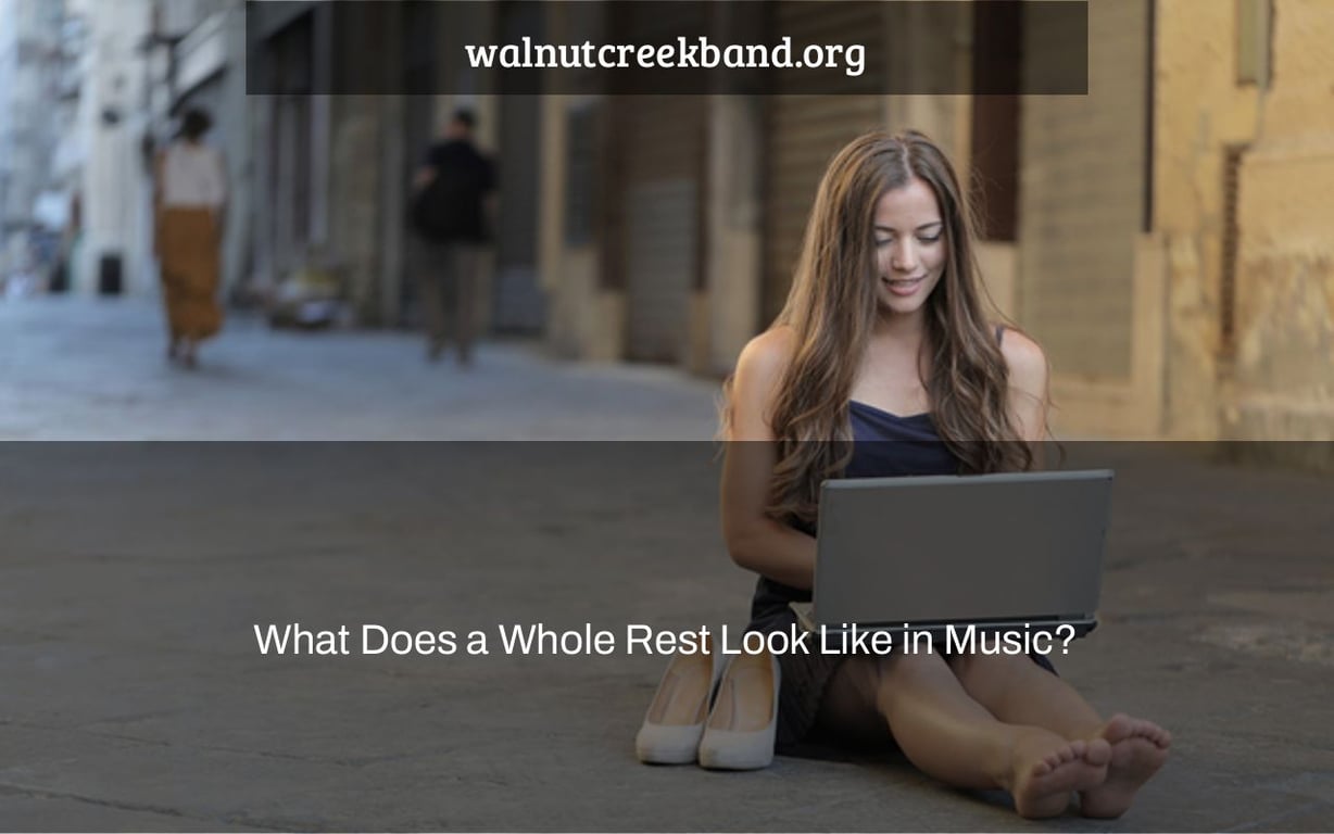 What Does a Whole Rest Look Like in Music?