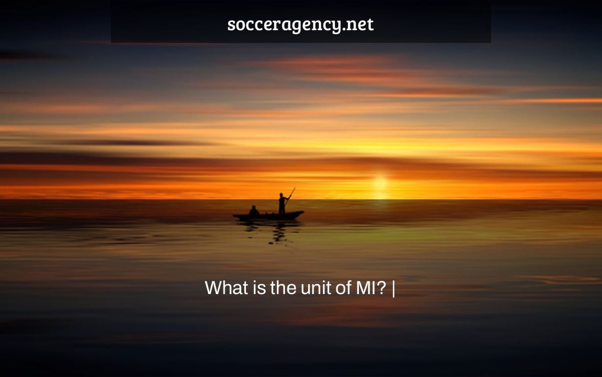 What is the unit of MI? |
