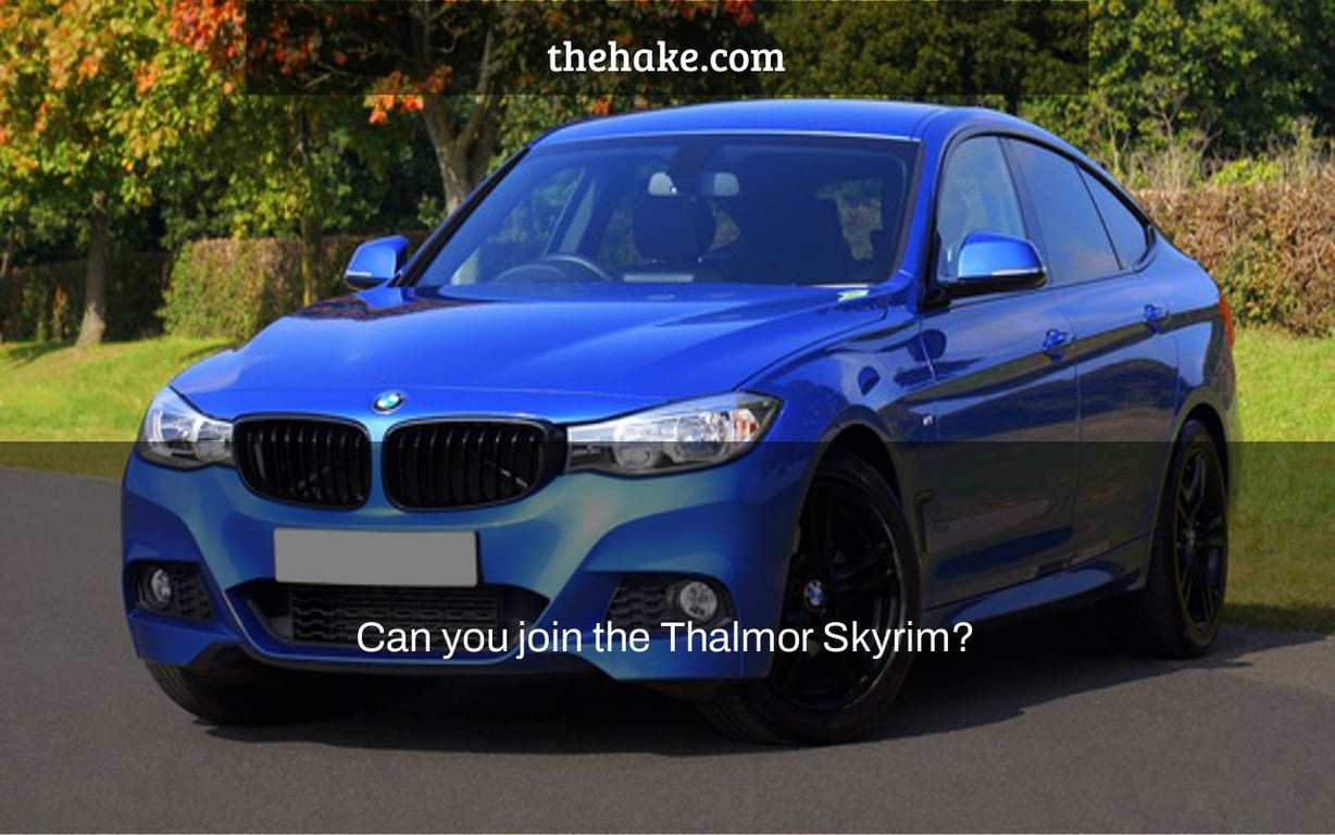 Can you join the Thalmor Skyrim?