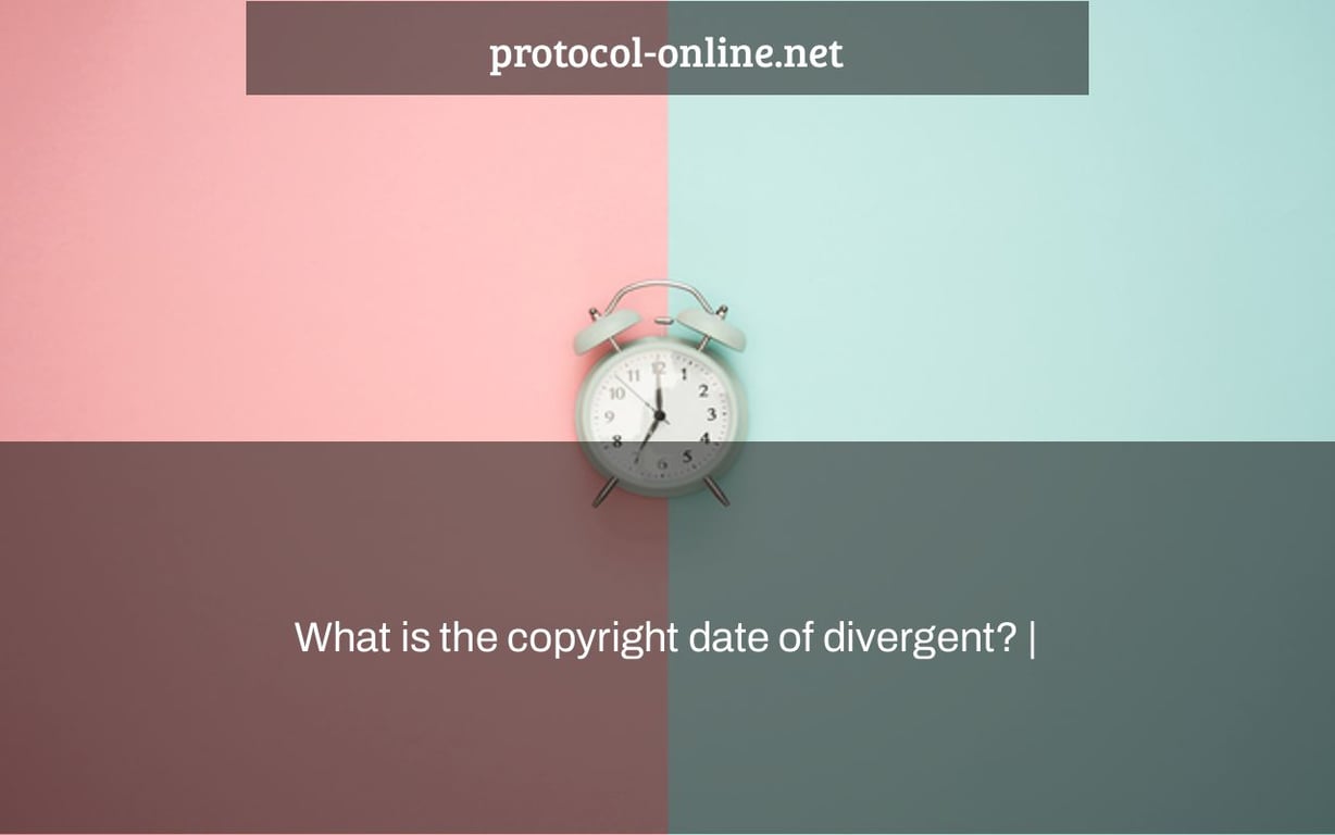 What is the copyright date of divergent? |