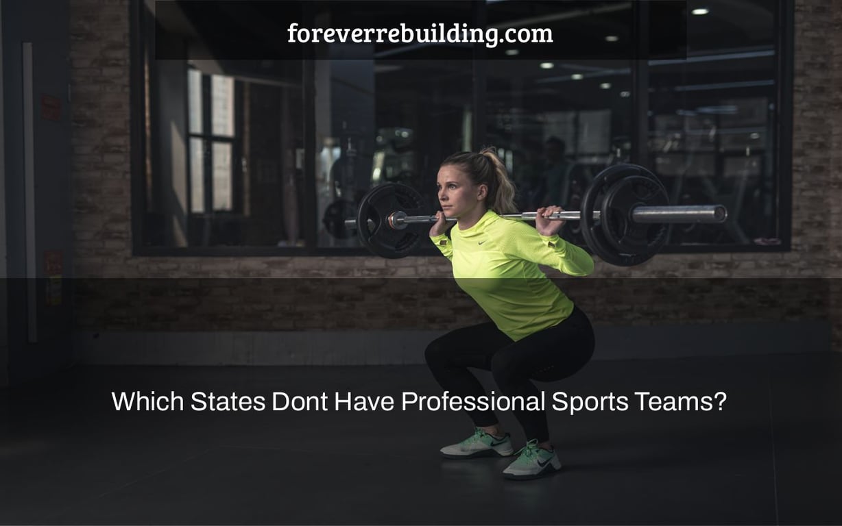 Which States Dont Have Professional Sports Teams?