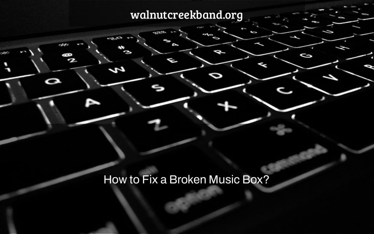 How to Fix a Broken Music Box?