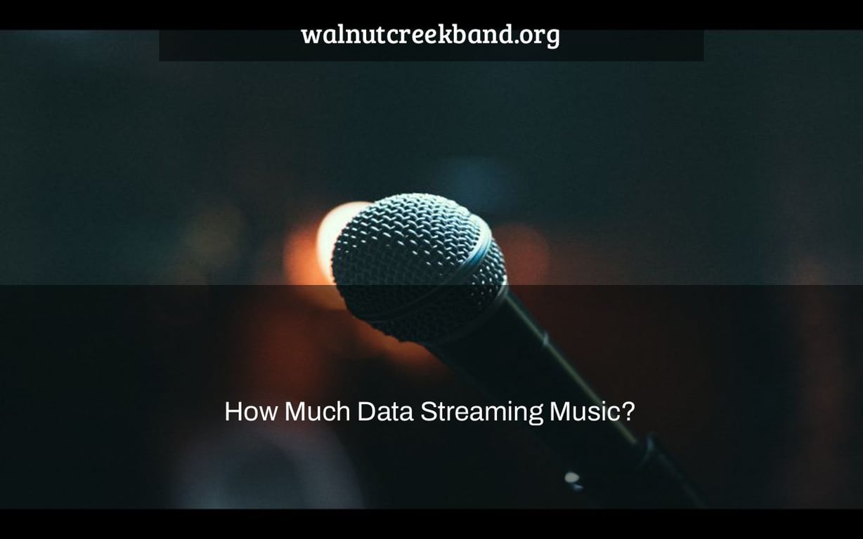 How Much Data Streaming Music?