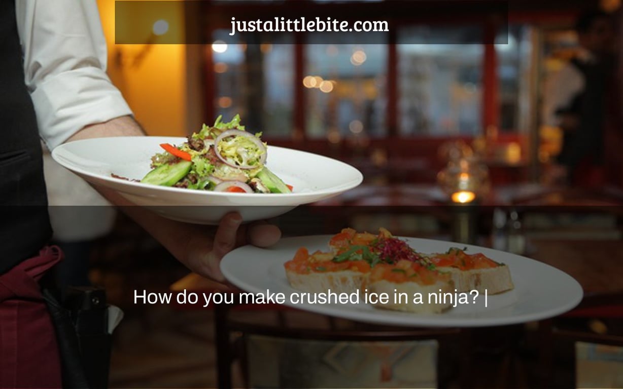How do you make crushed ice in a ninja? |