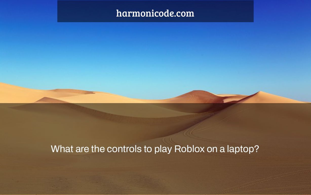 What are the controls to play Roblox on a laptop?
