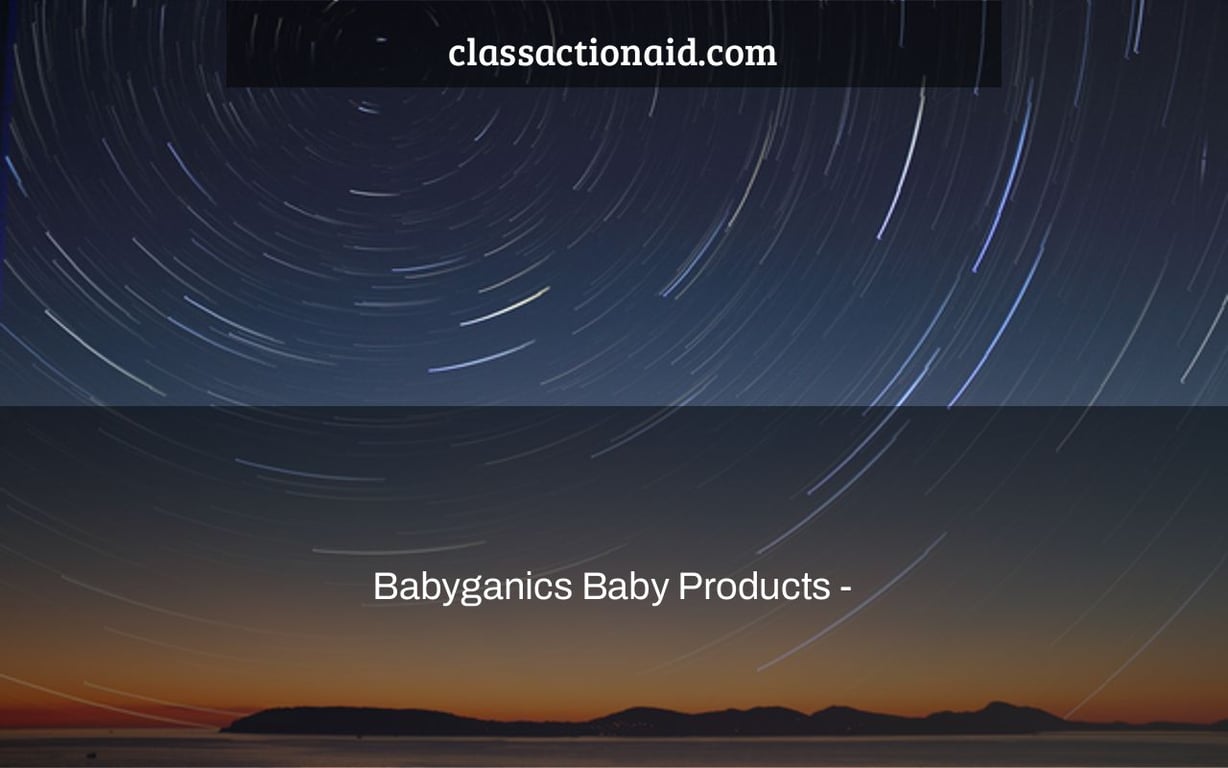 Babyganics Baby Products - "Tear-Free" Child Bath Products