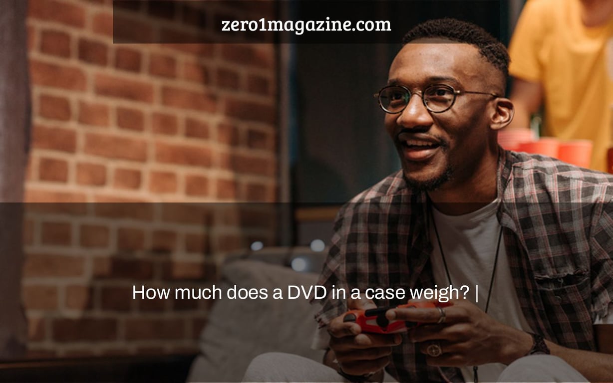 How much does a DVD in a case weigh? |