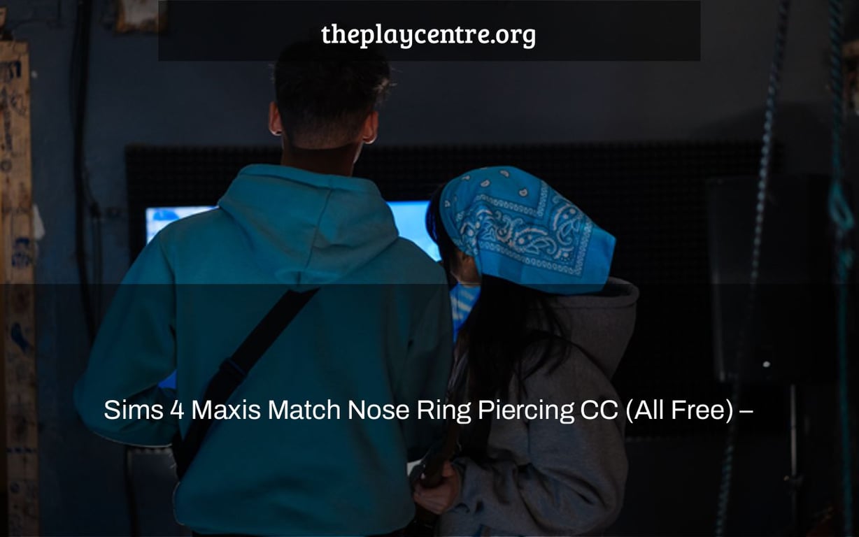 Sims 4 Maxis Match Nose Ring Piercing CC (All Free) –