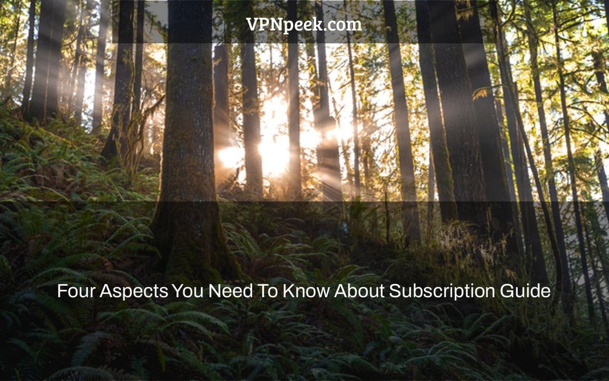 Four Aspects You Need To Know About Subscription Guide