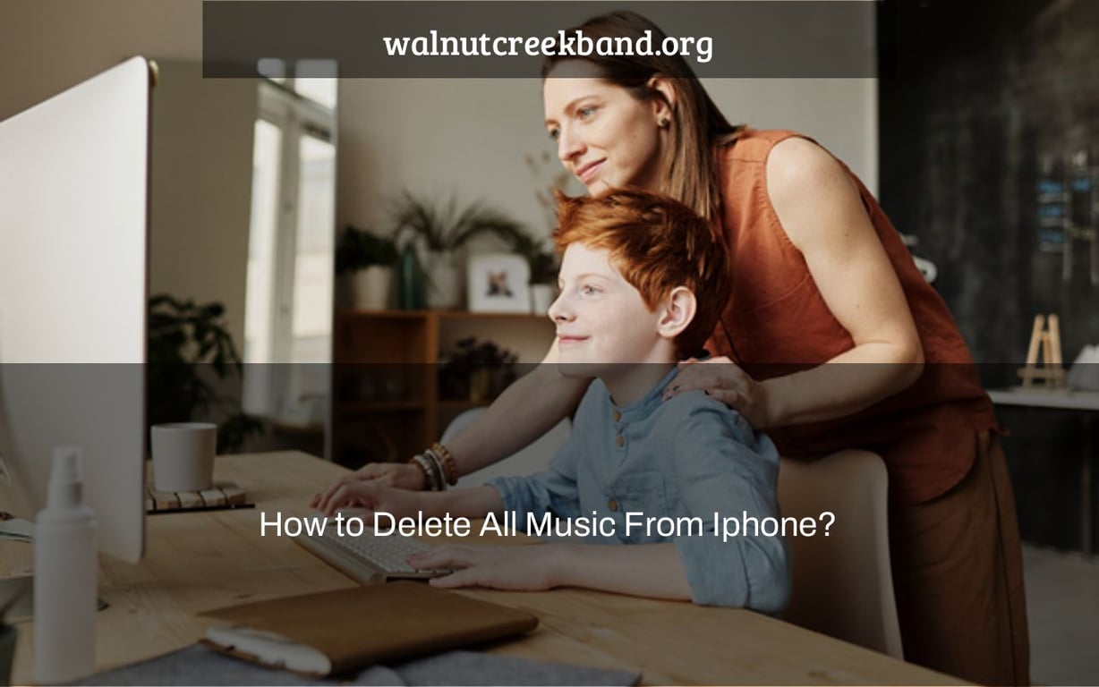 How to Delete All Music From Iphone?