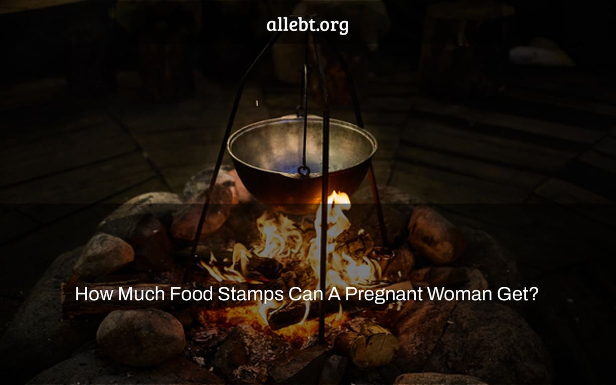 How Much Food Stamps Can A Pregnant Woman Get?