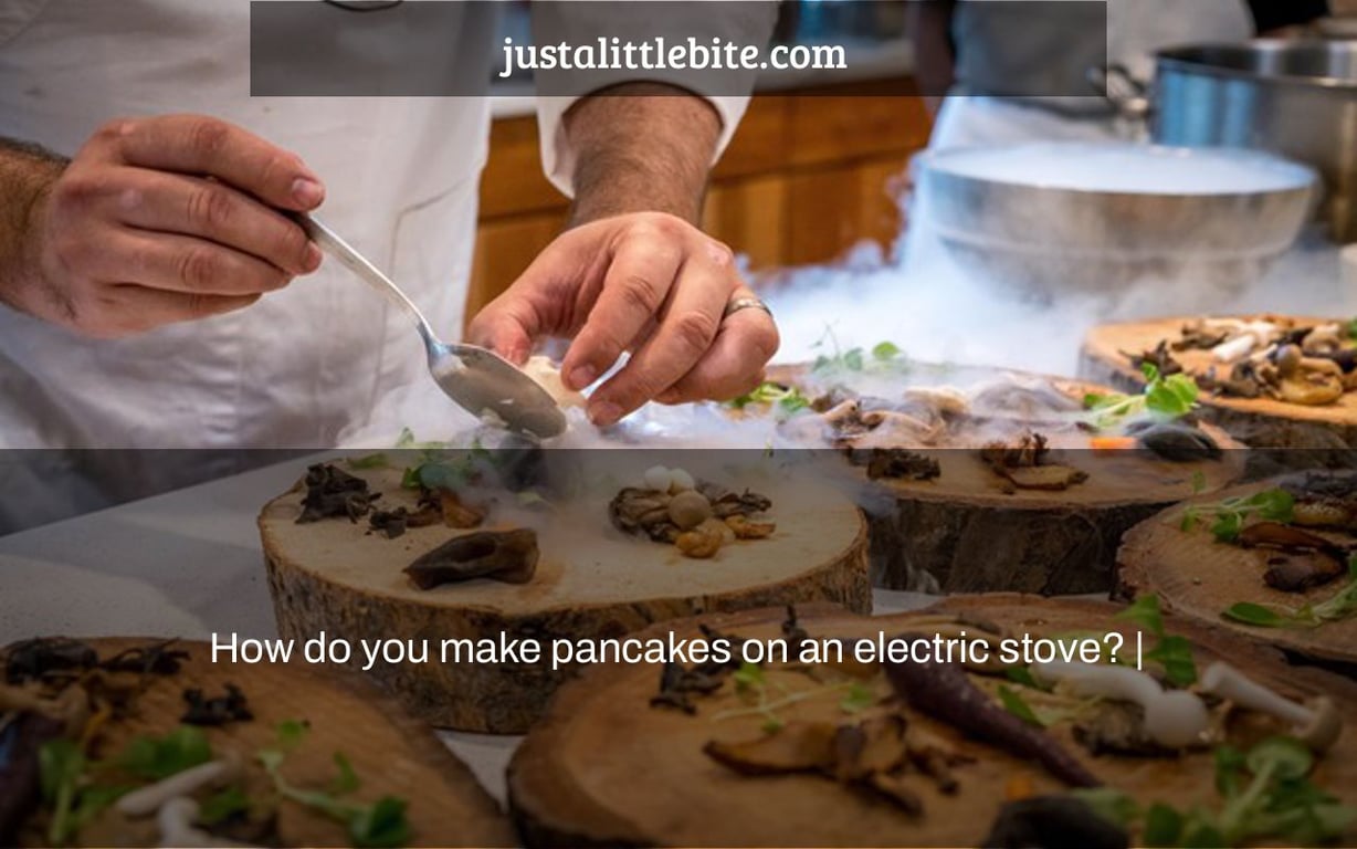How do you make pancakes on an electric stove? JustALittleBite