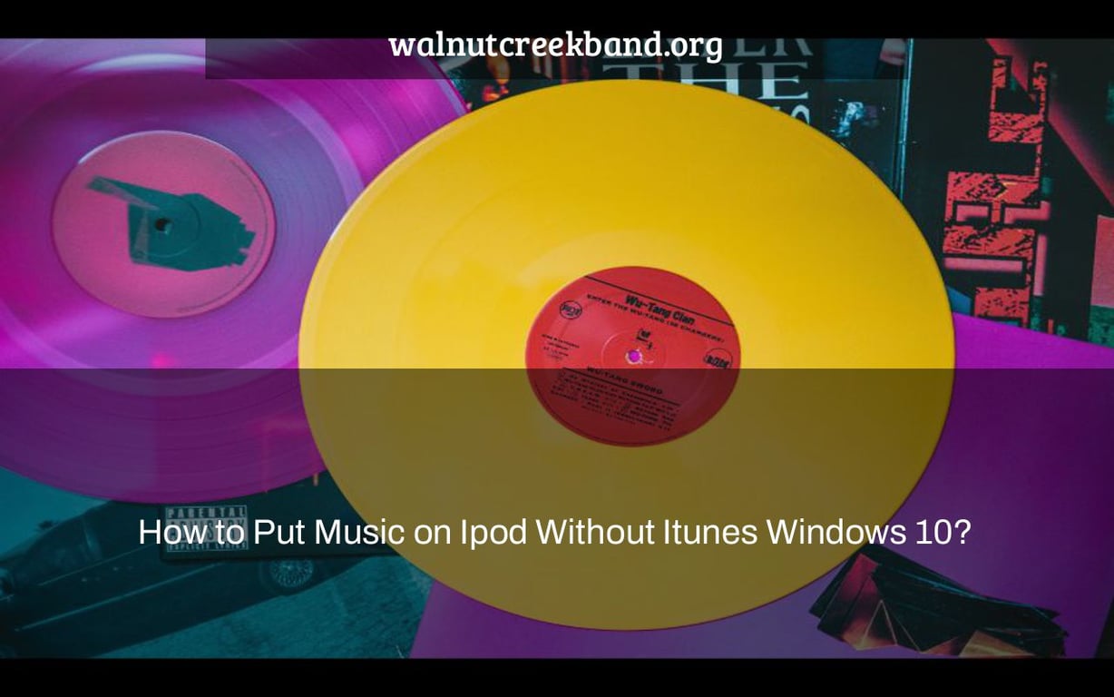 How to Put Music on Ipod Without Itunes Windows 10?