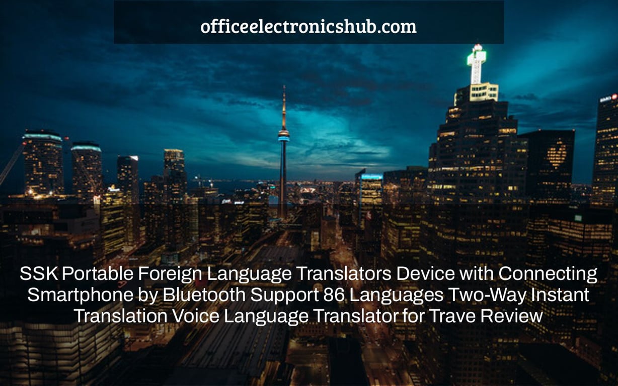 SSK Portable Foreign Language Translators Device with Connecting