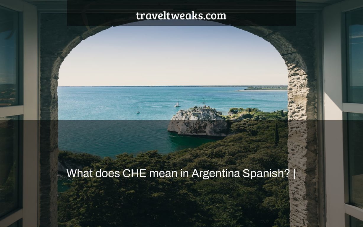 What does CHE mean in Argentina Spanish? |