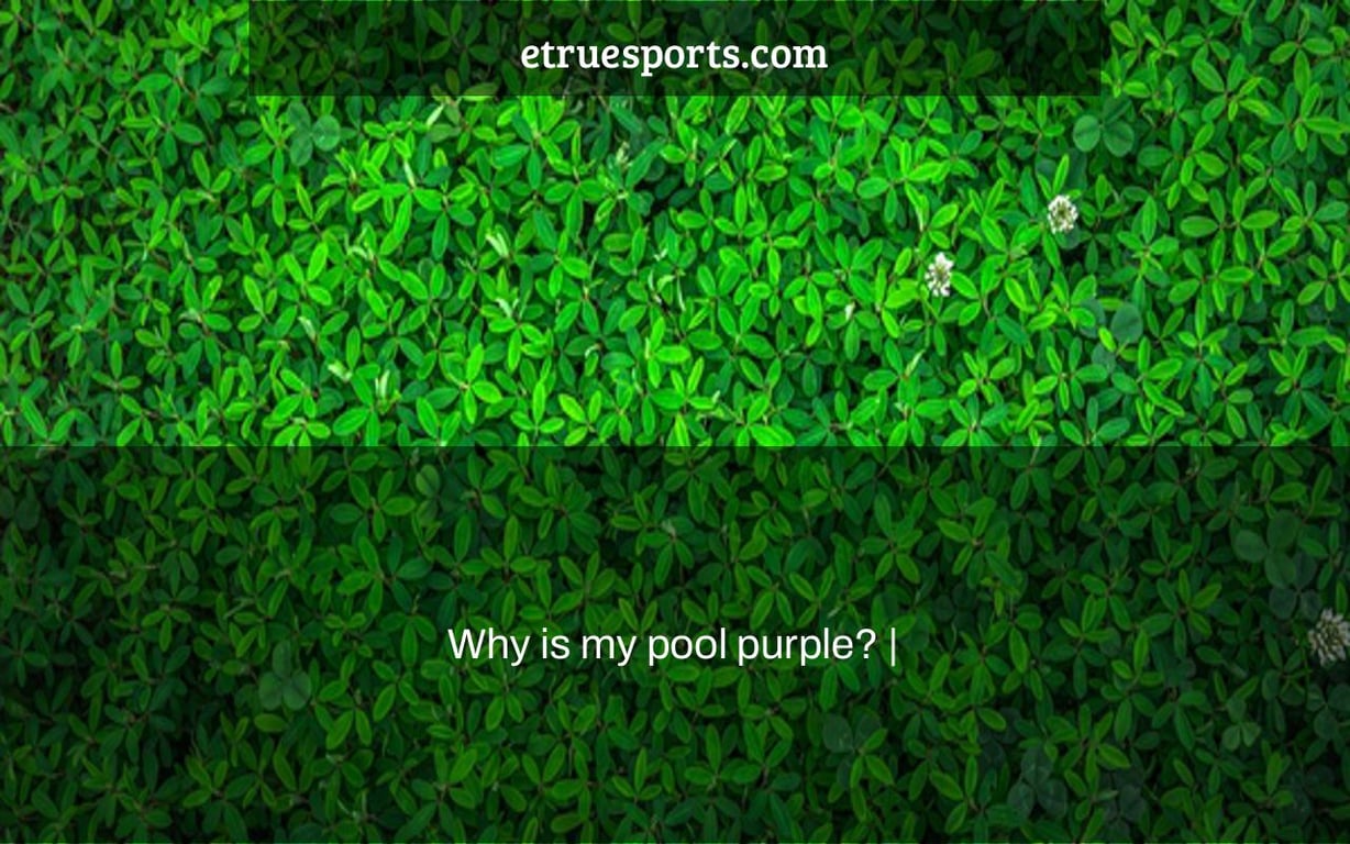 Why is my pool purple? |