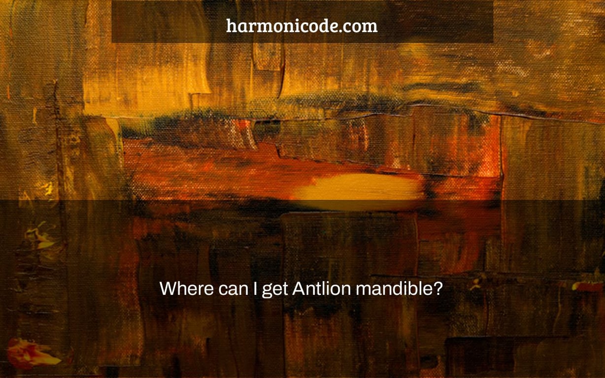 Where can I get Antlion mandible?